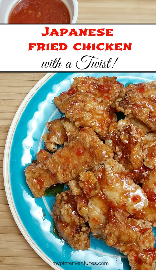 Japanese Fried Chicken with a Twist! Love japanese fried chicken (karaage)? Kick it up a notch by coating it with Thai sweet chili sauce for a bold new dinner.