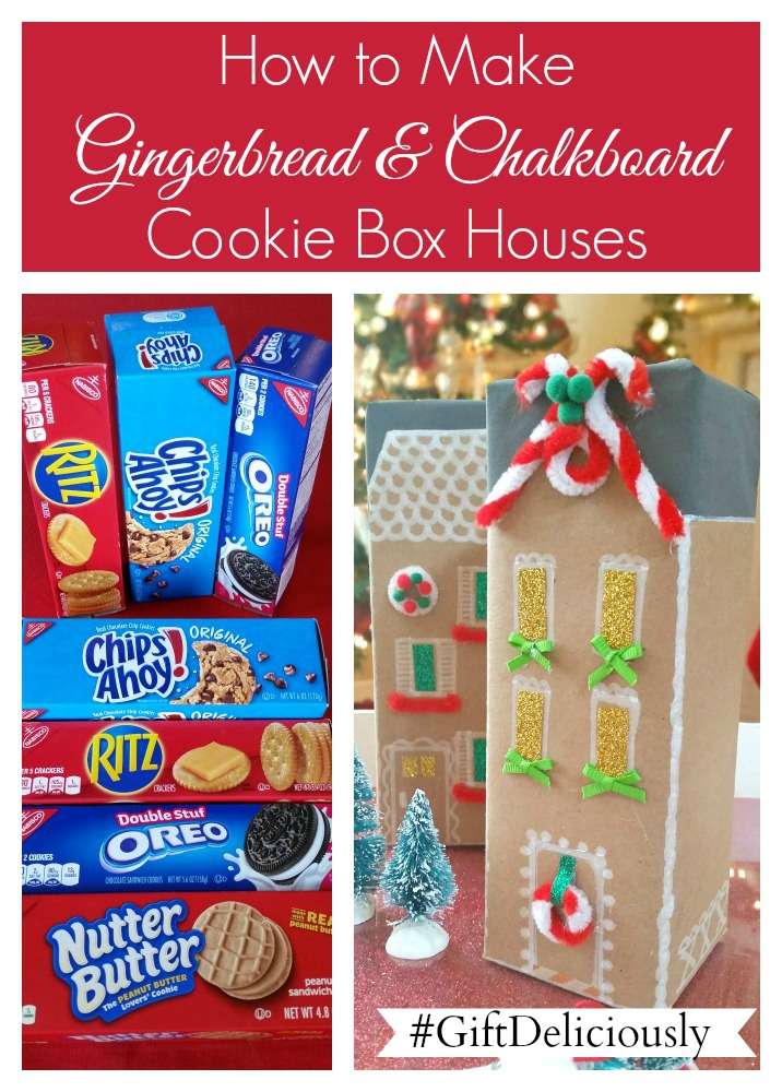 How to Make Gingerbread and Chalkboard Cookie Box Houses
