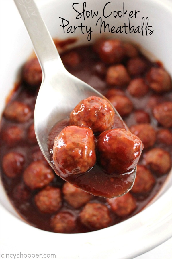 Slow Cooker Party Meatballs