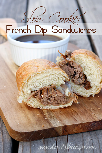 Slow Cooker French Dip Sandwich