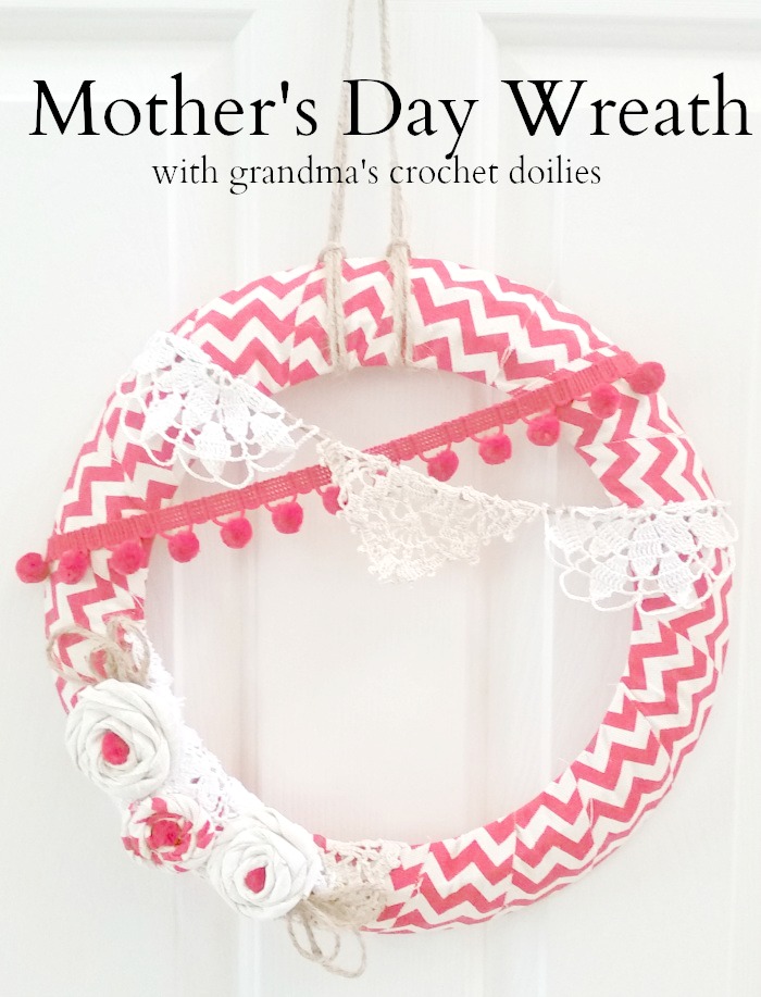 Mother's Day Doily Wreath