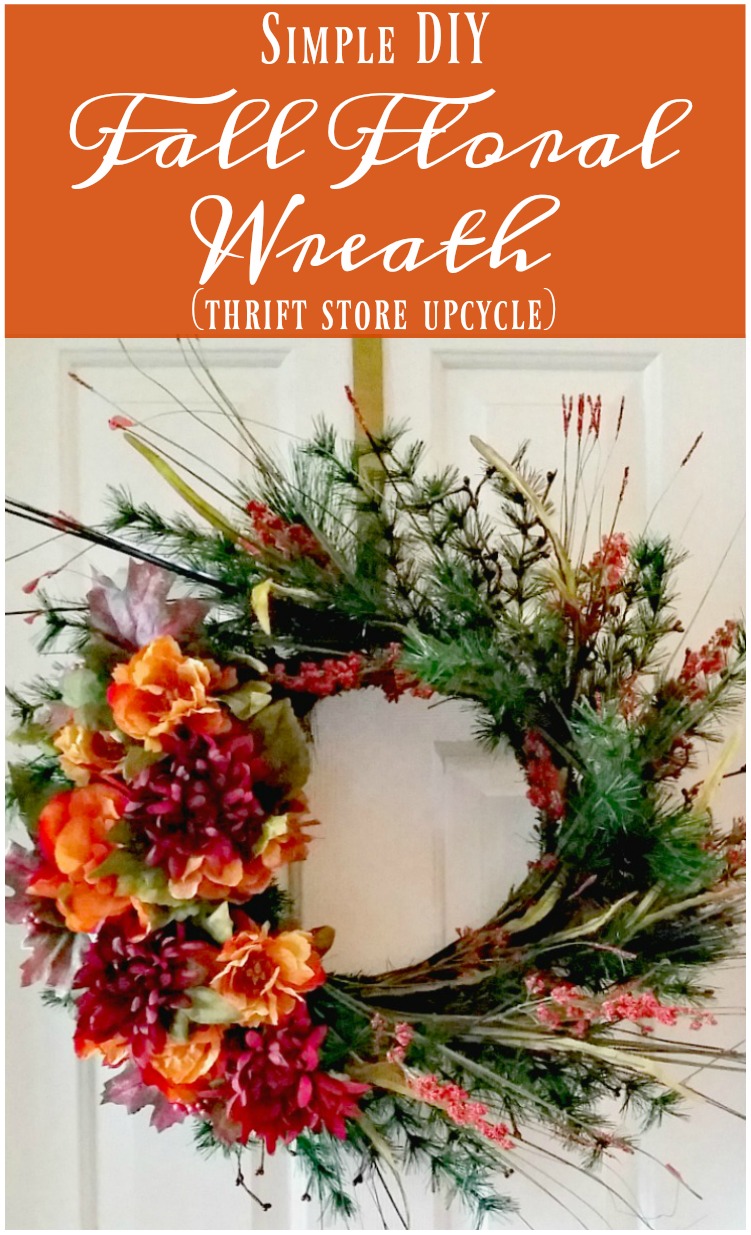 Simple DIY Fall Floral Wreath