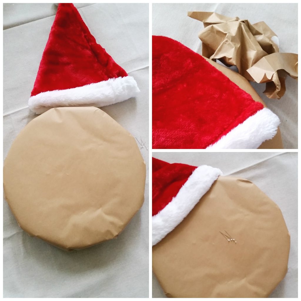 Santa Gingerbread man hat