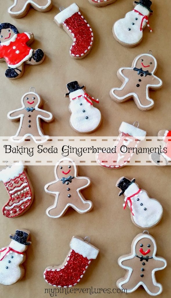 Baking Soda Gingerbread Ornaments