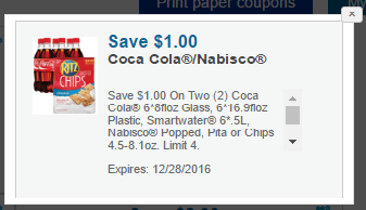 Coca-Cola Ritz coupon