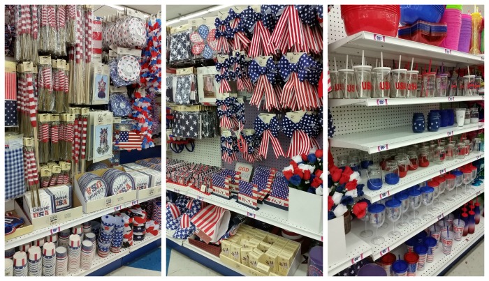 99 Cents Only Stores July 4h decorations