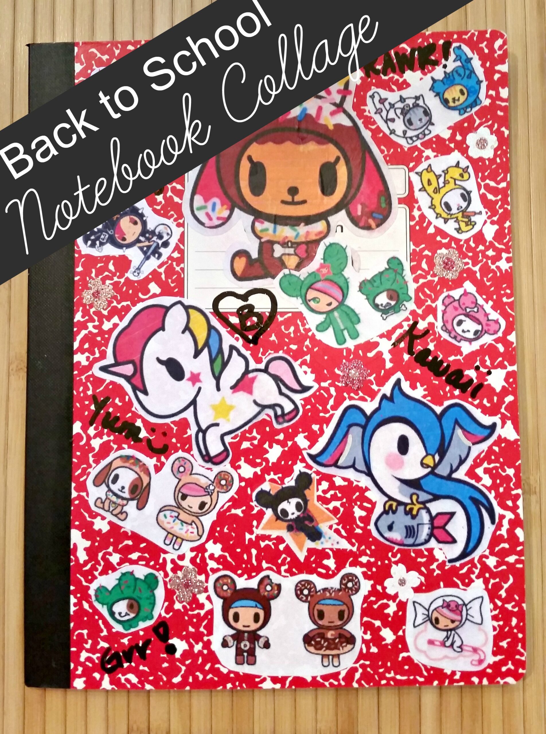 Back to School Notebook Collage