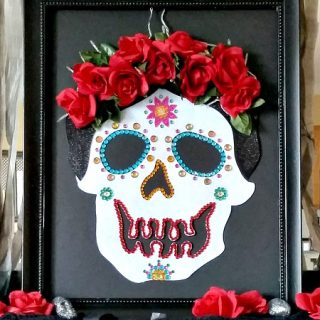 Day of the Dead Sugar Skull in Frame