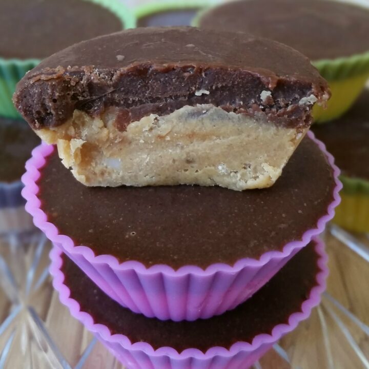 Double Peanut Butter Chocolate Cups. A diabetic-friendly dessert recipe.