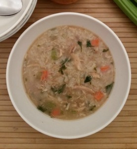 Leftover Turkey and Rice Soup