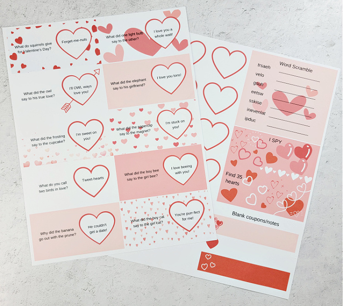 Scratch-off Valentine’s Day Lunch Box Jokes Printable