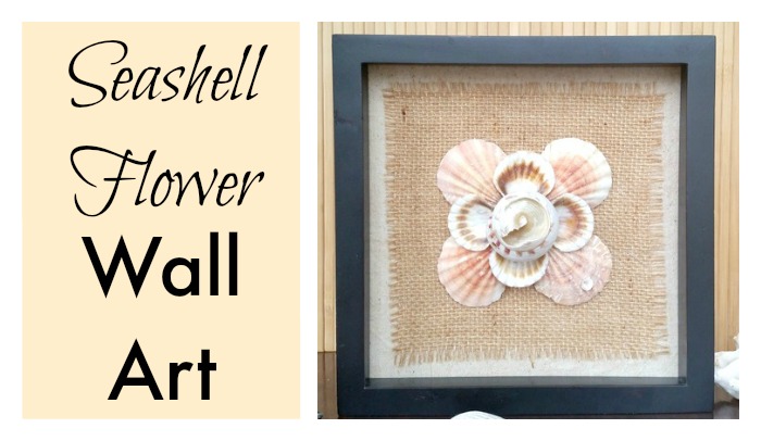 DIY Seashell Flower Wall Art