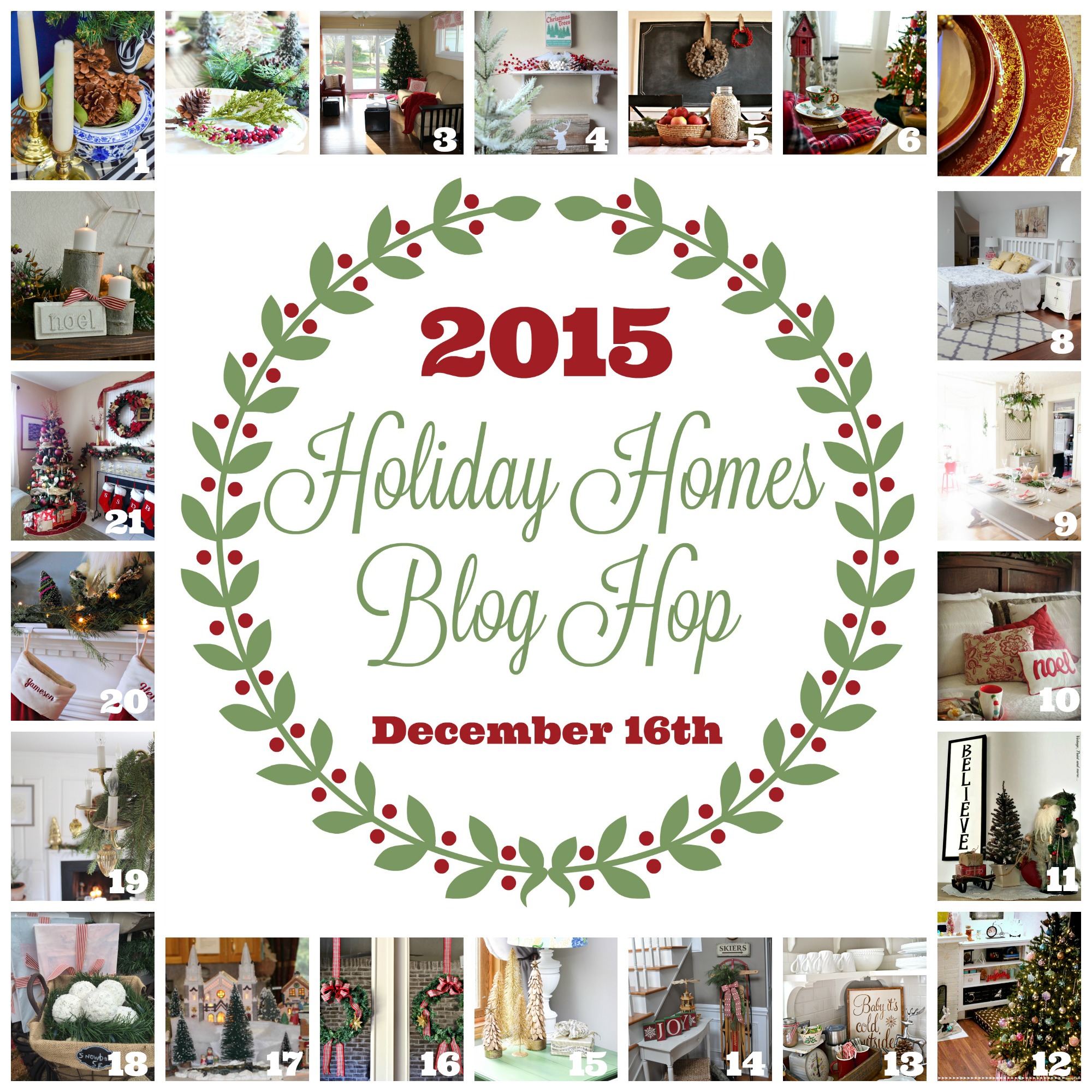 2015 Holiday Homes Blog Hop – Festive Family Room