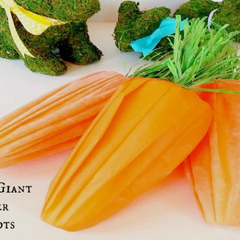 DIY Giant Easter Carrots