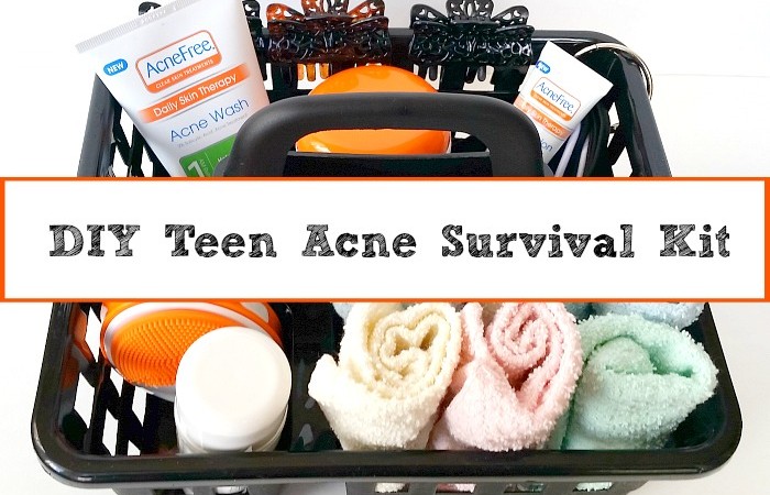 DIY Teen Acne Survival Kit - Daily Face Washing Basket