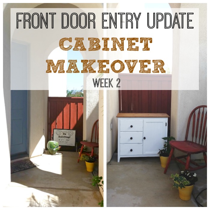 Front Door Entry Update – Cabinet Makeover – Week 2