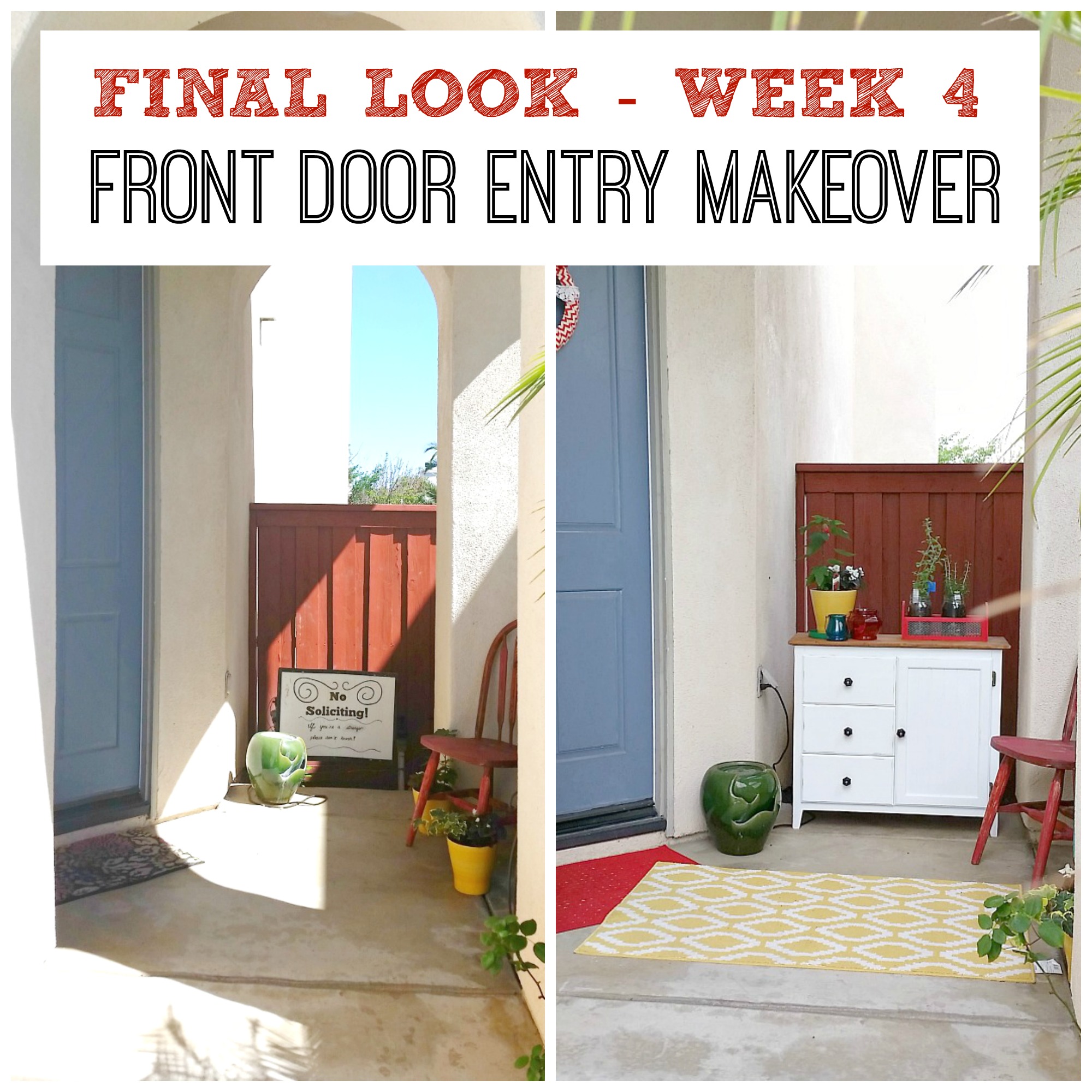 Final Front Door Entry Makeover – Week 4