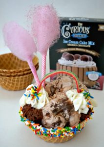 German Chocolate Fantasy Ice Cream Cup