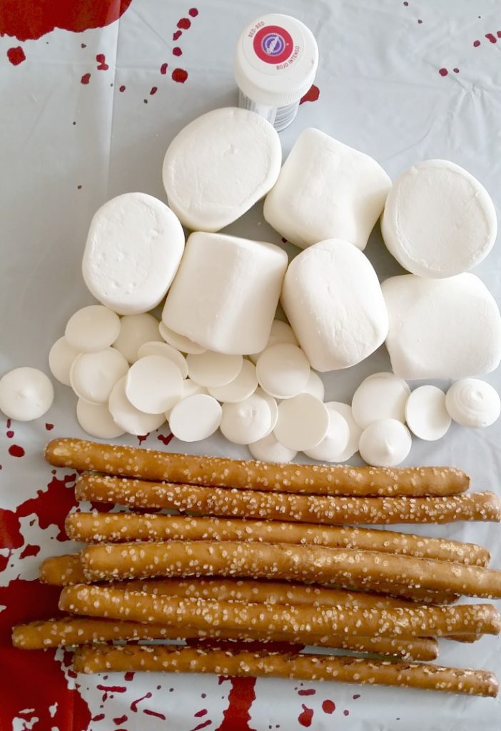 Halloween Food – Giant Marshmallow Pretzel Bone Dessert - My Pinterventures