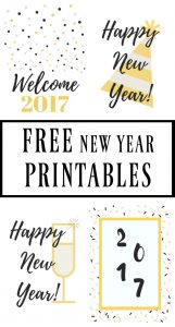FREE New Year Printables – Happy New Year Banner! - My Pinterventures