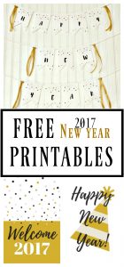 FREE New Year Printables – Happy New Year Banner! - My Pinterventures