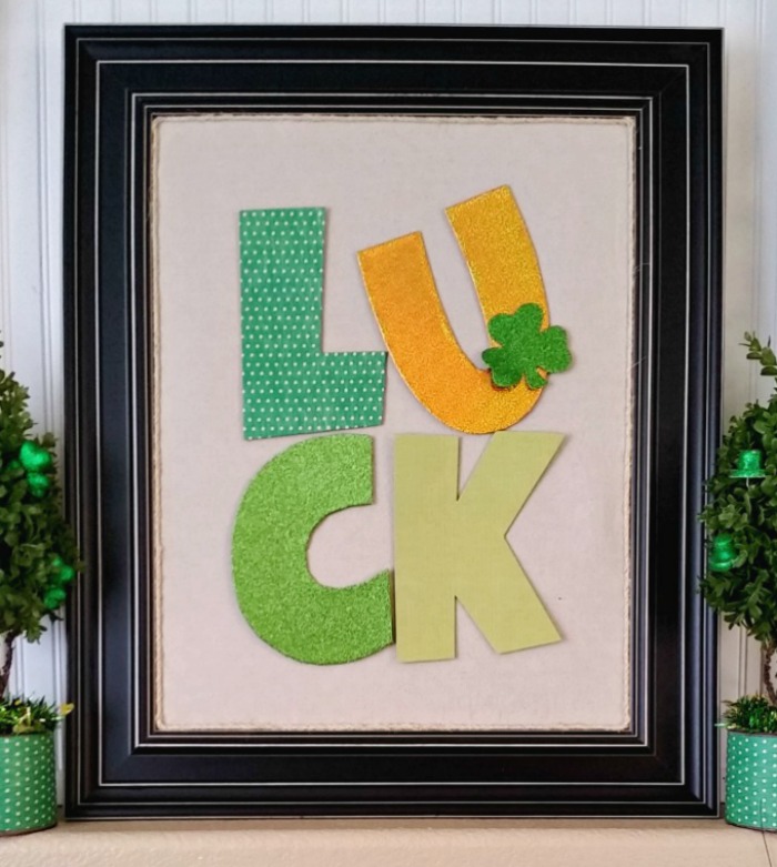 DIY St. Patrick’s Day Word Art – Craft Destash Challenge