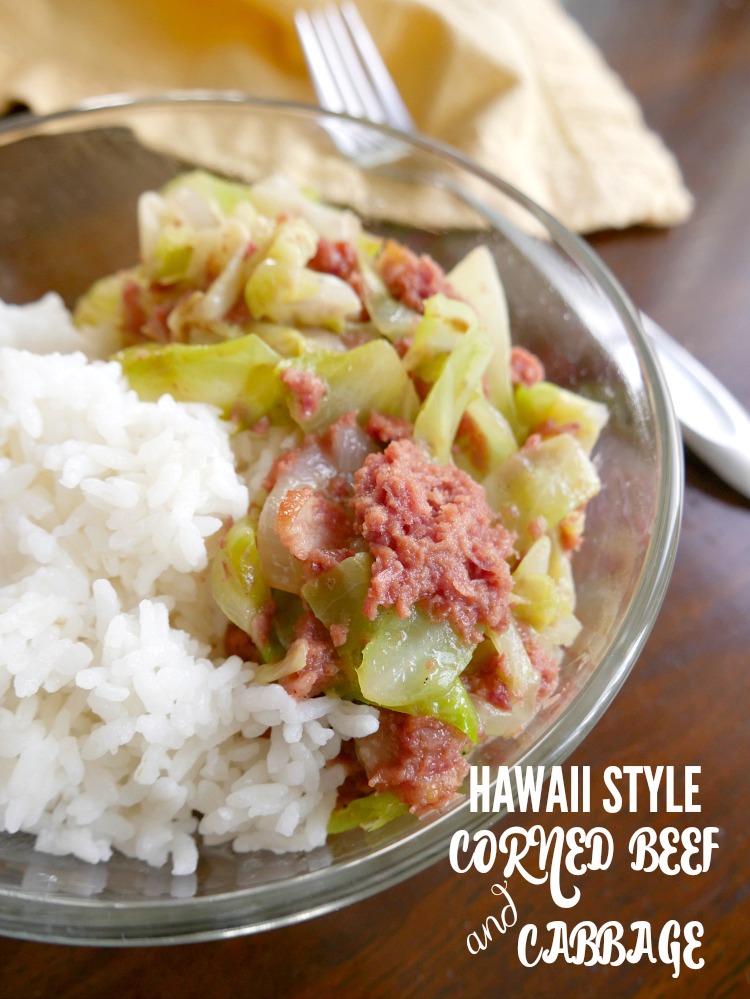 Hawaii style corned beef and cabbage