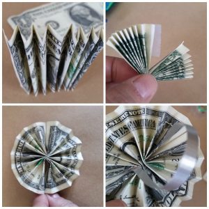 Easy Accordion Fold Money Flower Candy Lei - My Pinterventures