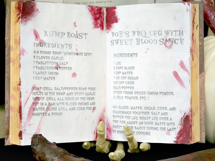 Halloween cannibal recipe printables