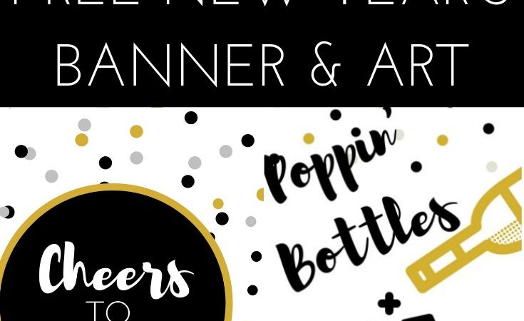 Free 2018 New Year Banner And Wall Art Printable