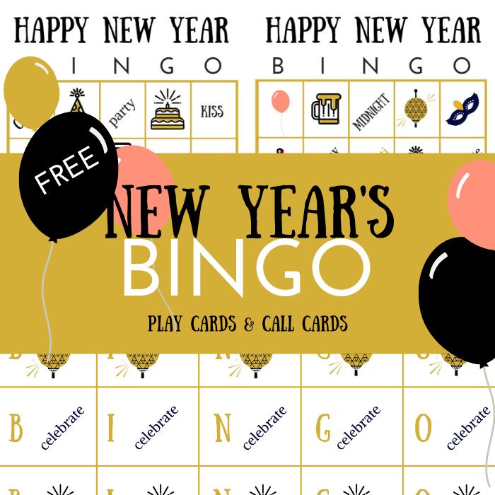 FREE New Year’s BINGO Printable Game