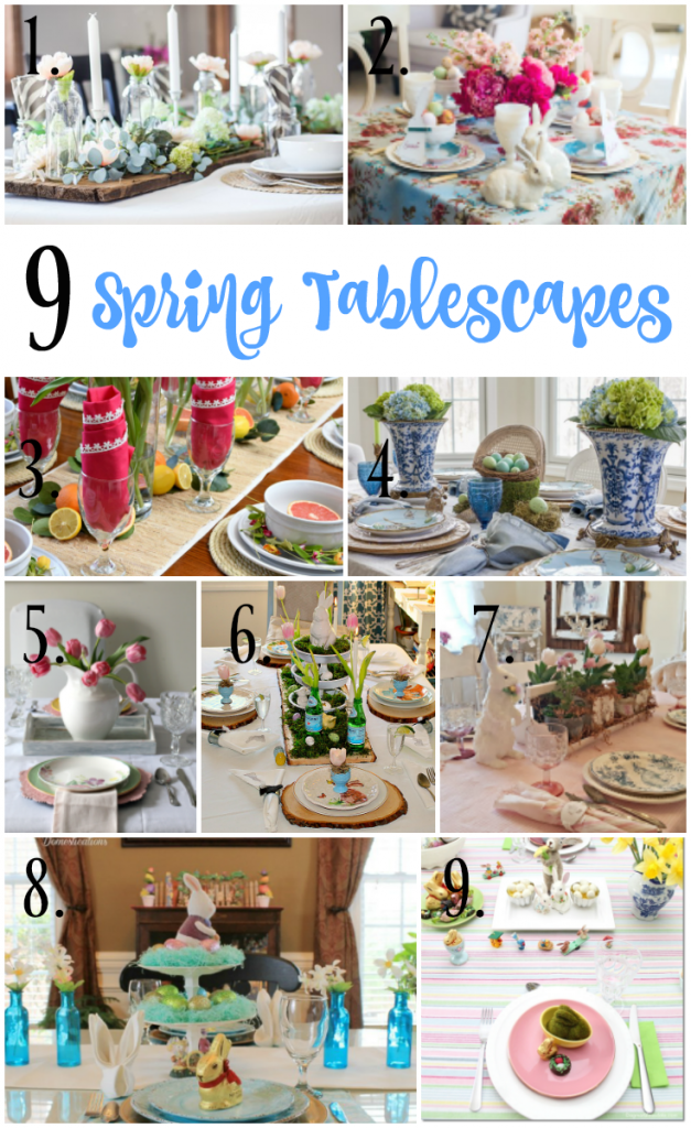 Spring Tablescape Ideas Using Vintage New And Diy Items My Pinterventures