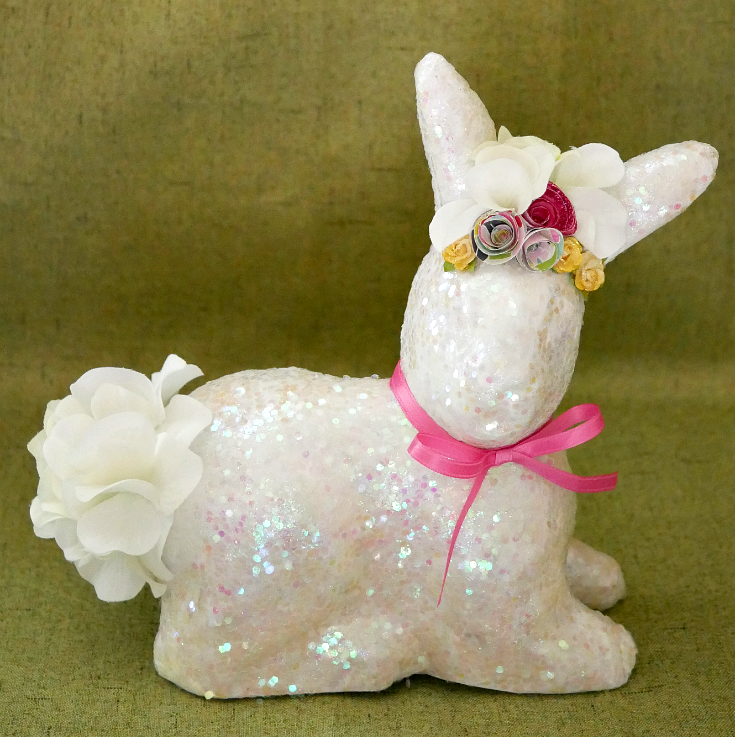 Sparkly Glitter Spring Bunny – Bling on the Crafts