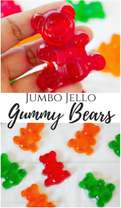 3-Ingredient Easy Jumbo Jello Gummy Bears - My Pinterventures