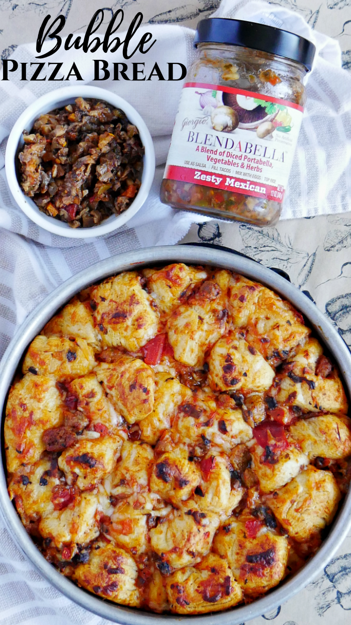 Bubble Pizza Bread with Zesty Mexican BLENDABELLA