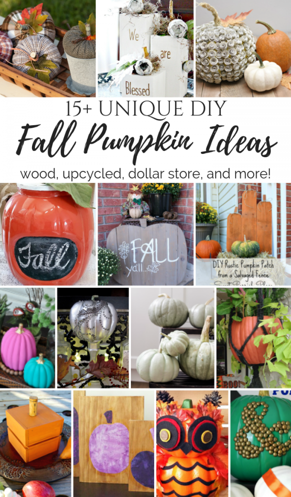 15+ Unique DIY Fall Pumpkin Ideas - My Pinterventures