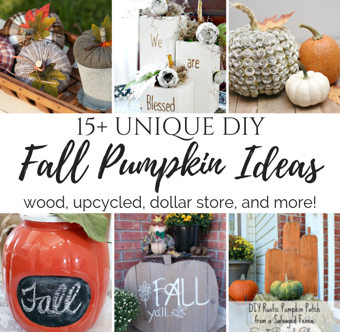 15+ Unique DIY Fall Pumpkin Ideas