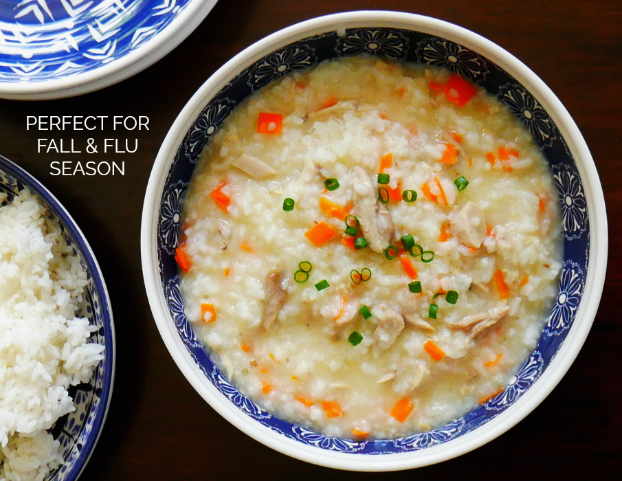 Soft Rice and Chicken Porridge Flu Season Soup My Pinterventures