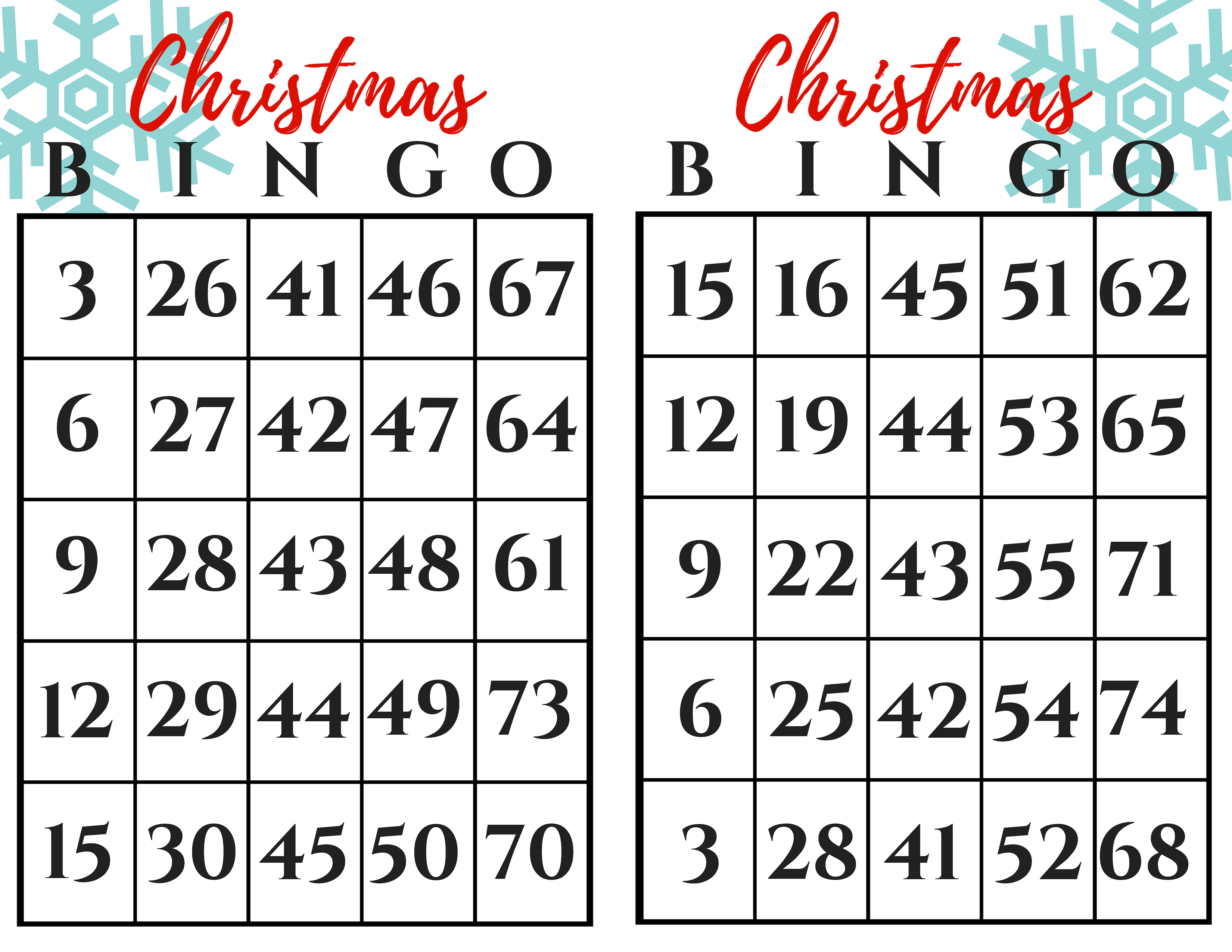 Christmas BINGO Gift Exchange Game December Pin Challenge My 