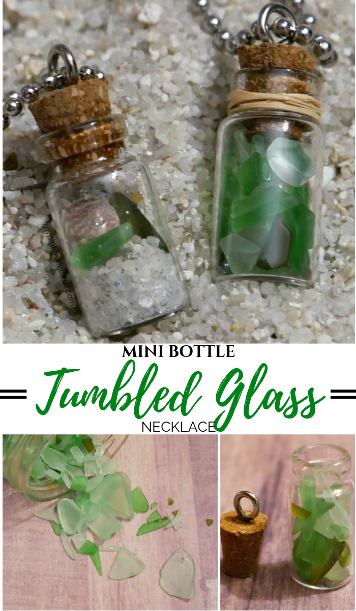 DIY Mini Bottle Tumbled Glass Necklace - My Pinterventures