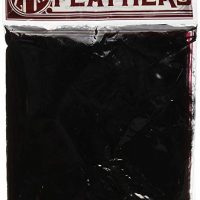 Zucker Feather Products Loose Turkey Flats Dyed Feathers, 4-6", Black