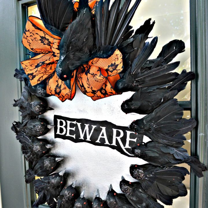 Image for Create a Halloween Wreath with Creepy Crows