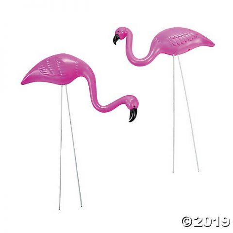 Image for Mini Pink Flamingo Yard Ornaments | Oriental Trading