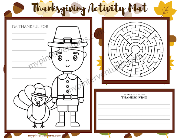 Thanksgiving Activity Mat 1