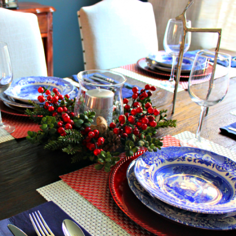 Image for How to Create a Simple Holiday Tablescape - C'mon Get Crafty