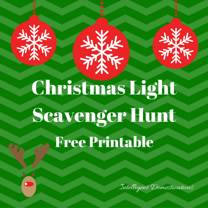 Image for Free Printable Christmas Lights Scavenger Hunt