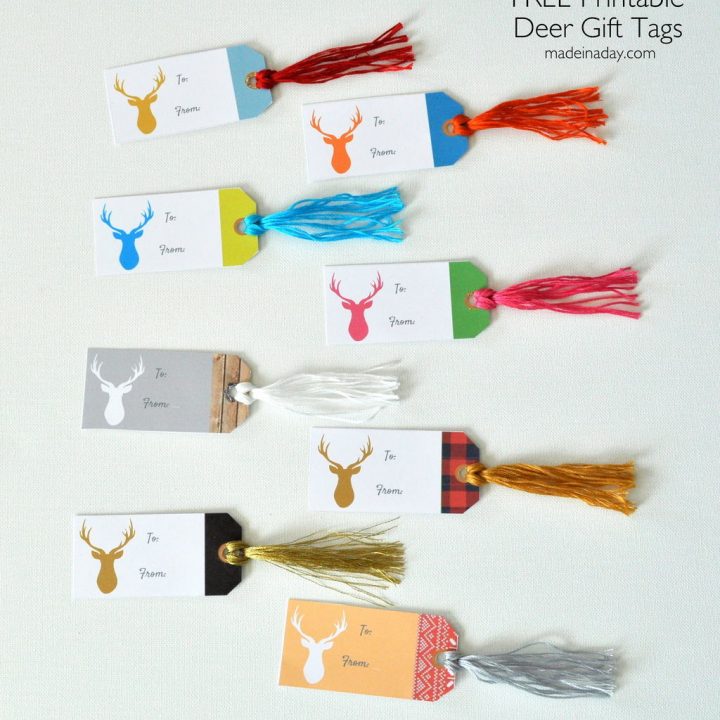Image for Deer Gift Tags FREE Printable