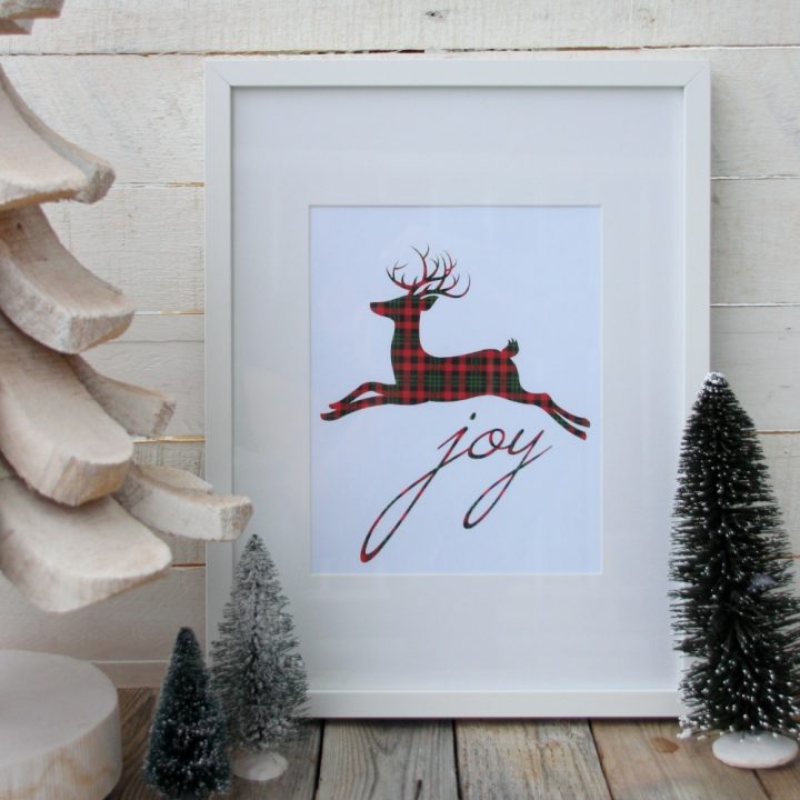 Image for 12 Plaid & Buffalo Check Free Christmas Printables