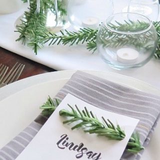 Image for Easy to Make Contemporary Christmas Tablescape