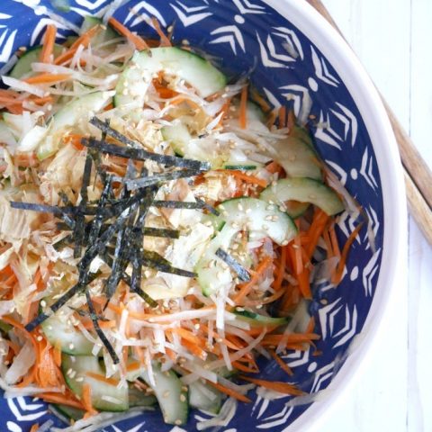Daikon Carrot Cucumber Salad